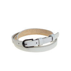 На фото 1 -  Ремень женский из искусственной кожи, цвет  белый