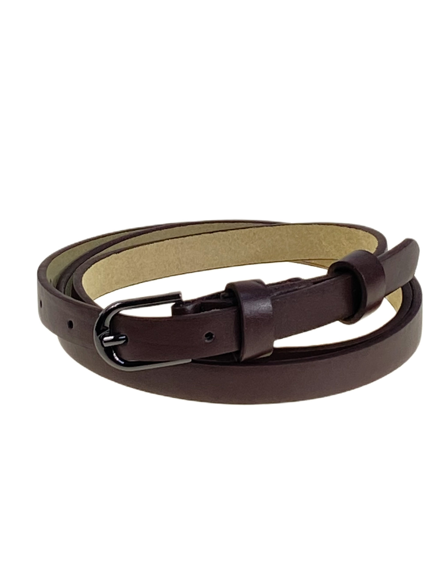 На фото 1 -  Ремень женский из искусственной кожи, цвет  шоколад