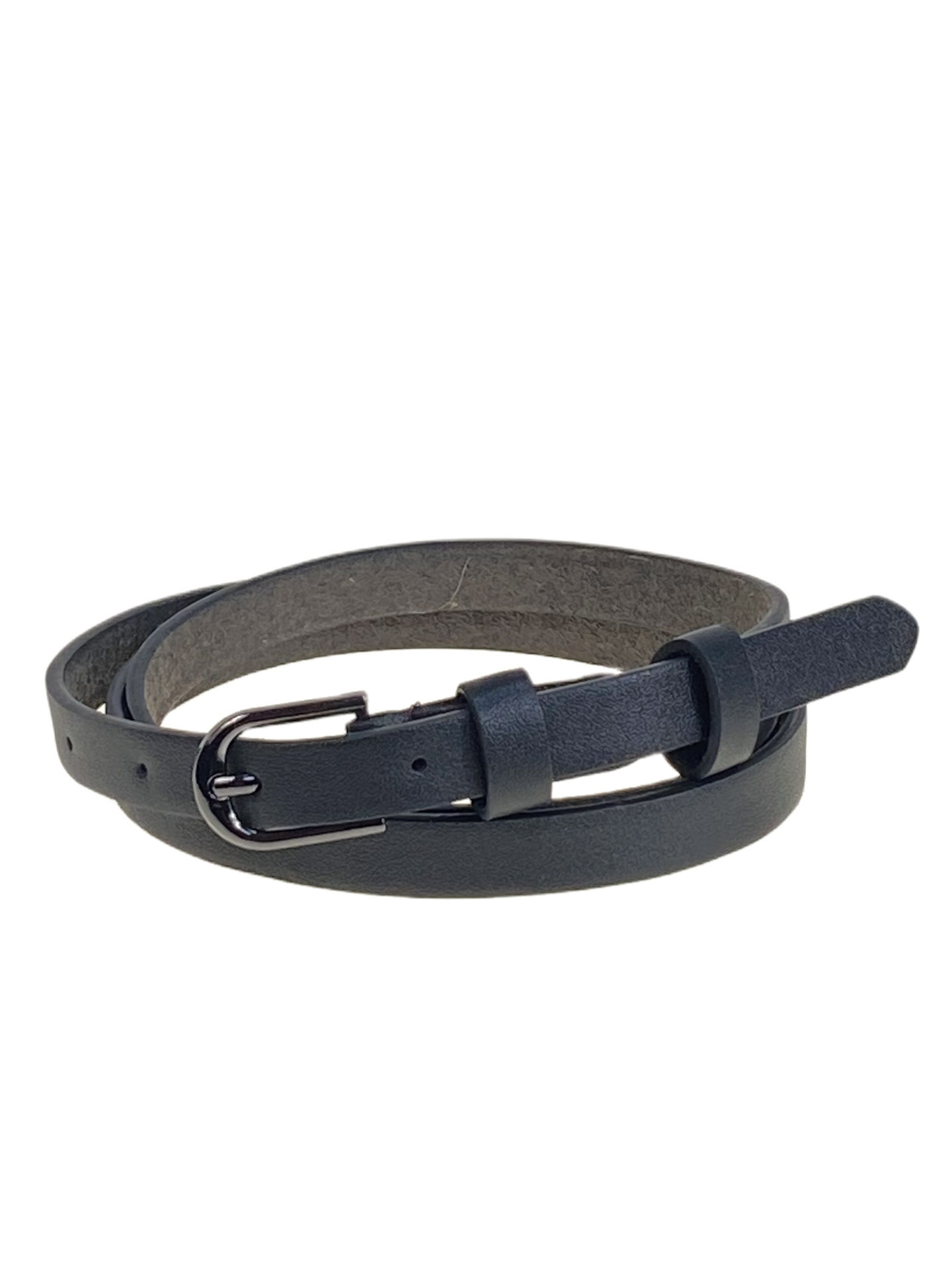 На фото 1 -  Ремень женский из искусственной кожи, цвет  графит