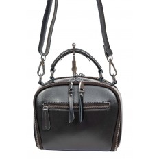 На фото 3 - Женская cross-body из натуральной кожи, цвет металлик На фото 3 - Женская cross-body из натуральной кожи, цвет металлик