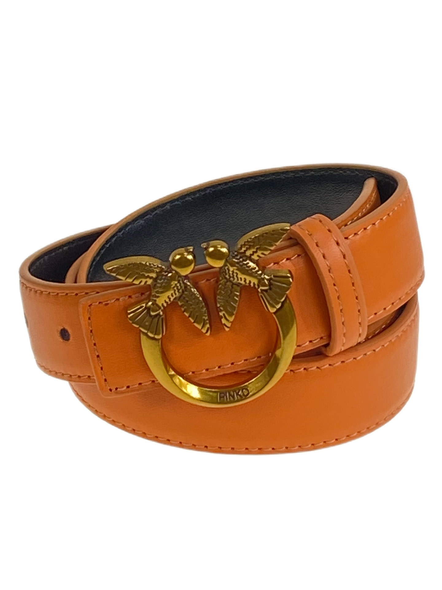 На фото 1 - Ремень женский из искусственной, цвет оранжевый На фото 1 - Ремень женский из искусственной, цвет оранжевый