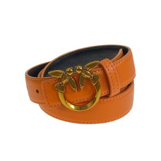 На фото 1 - Ремень женский из искусственной, цвет оранжевый На фото 1 - Ремень женский из искусственной, цвет оранжевый