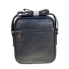 На фото 2 - Сумка мужская из натуральной кожи, цвет черный На фото 2 - Сумка мужская из натуральной кожи, цвет черный