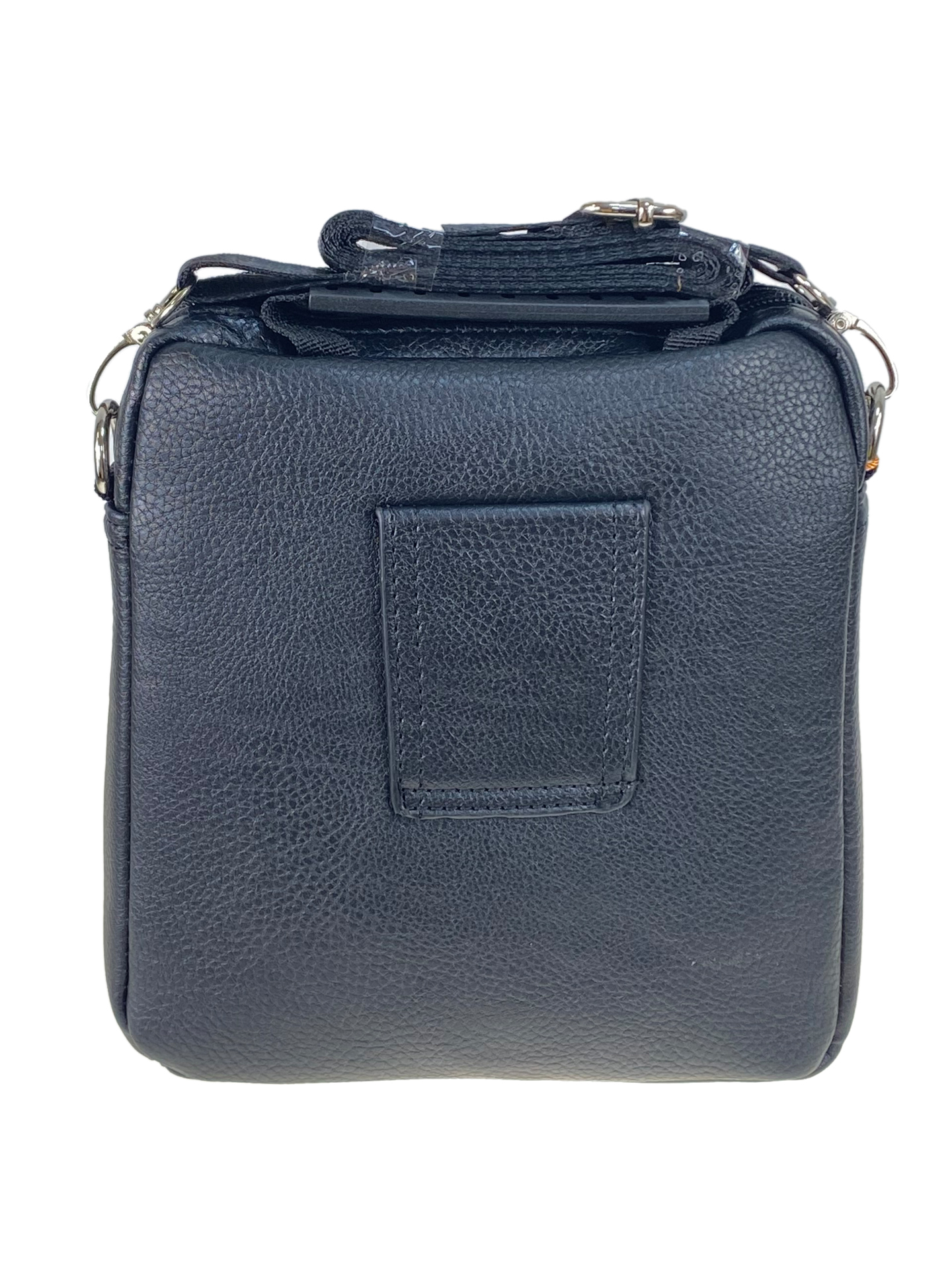 На фото 2 - Сумка мужская из искусственной кожи, цвет черный На фото 2 - Сумка мужская из искусственной кожи, цвет черный