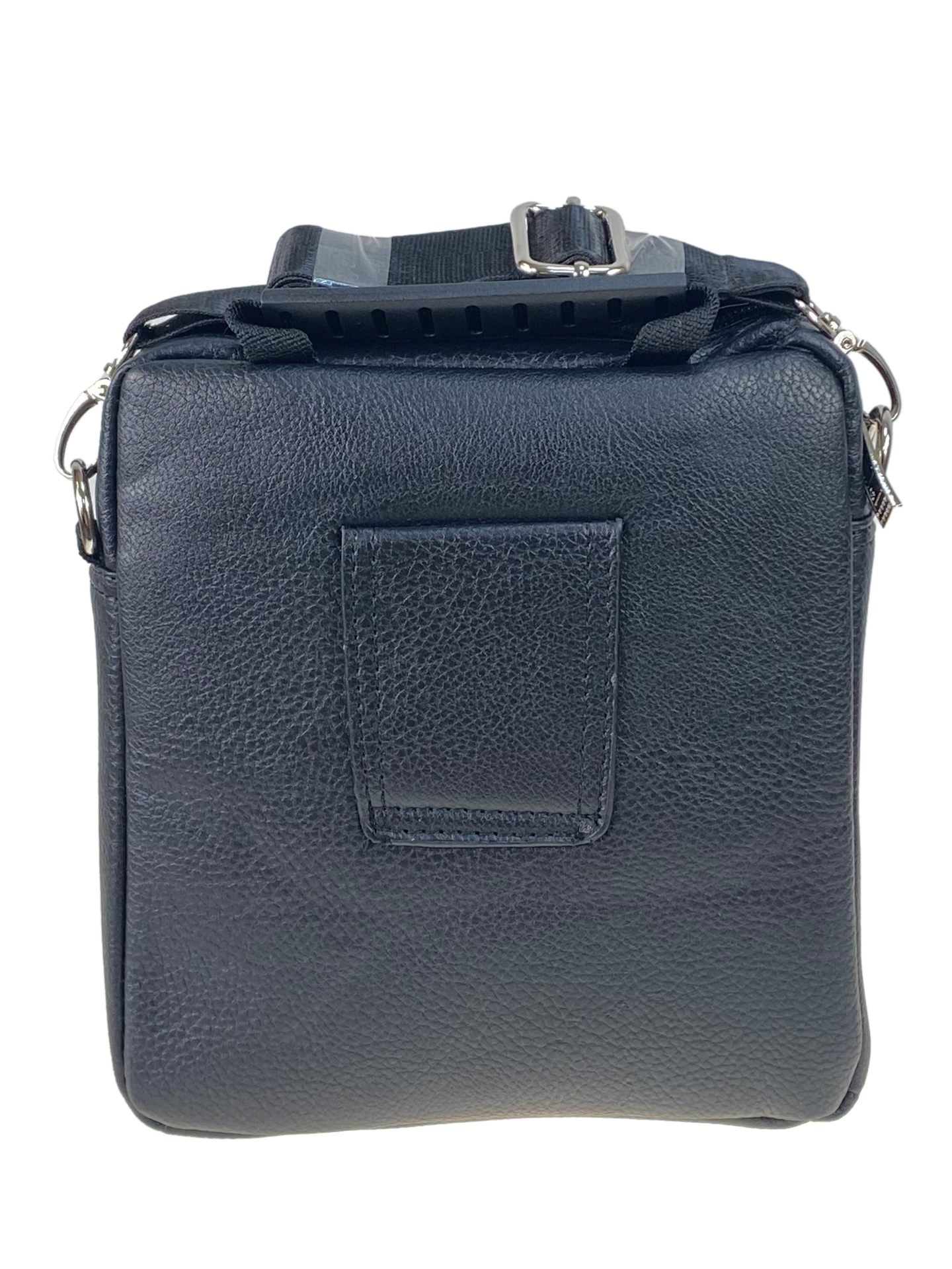 На фото 2 - Сумка мужская из искусственной кожи, цвет черный На фото 2 - Сумка мужская из искусственной кожи, цвет черный