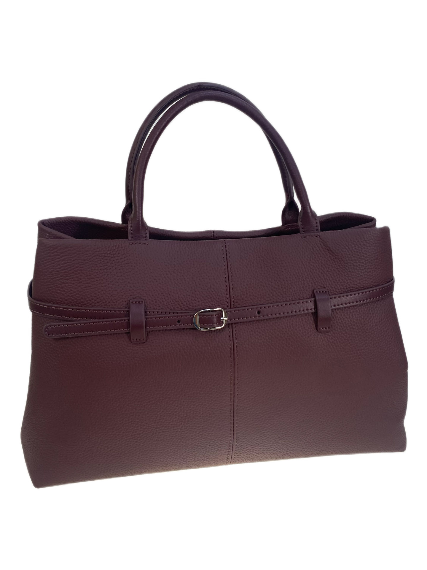 На фото 1 - Женская сумка из натуральной кожи, цвет бордовый На фото 1 - Женская сумка из натуральной кожи, цвет бордовый