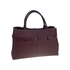 На фото 1 - Женская сумка из натуральной кожи, цвет бордовый На фото 1 - Женская сумка из натуральной кожи, цвет бордовый