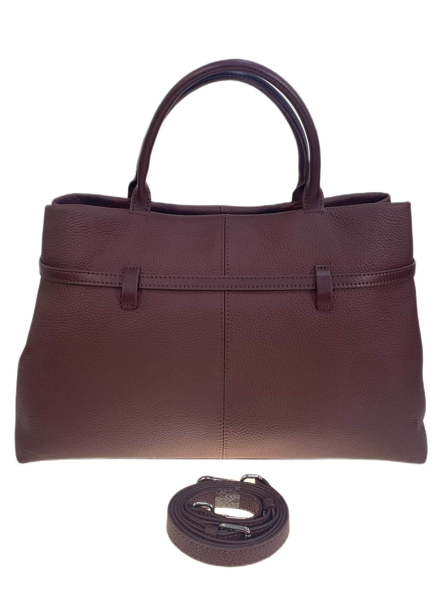 На фото 2 - Женская сумка из натуральной кожи, цвет бордовый На фото 2 - Женская сумка из натуральной кожи, цвет бордовый