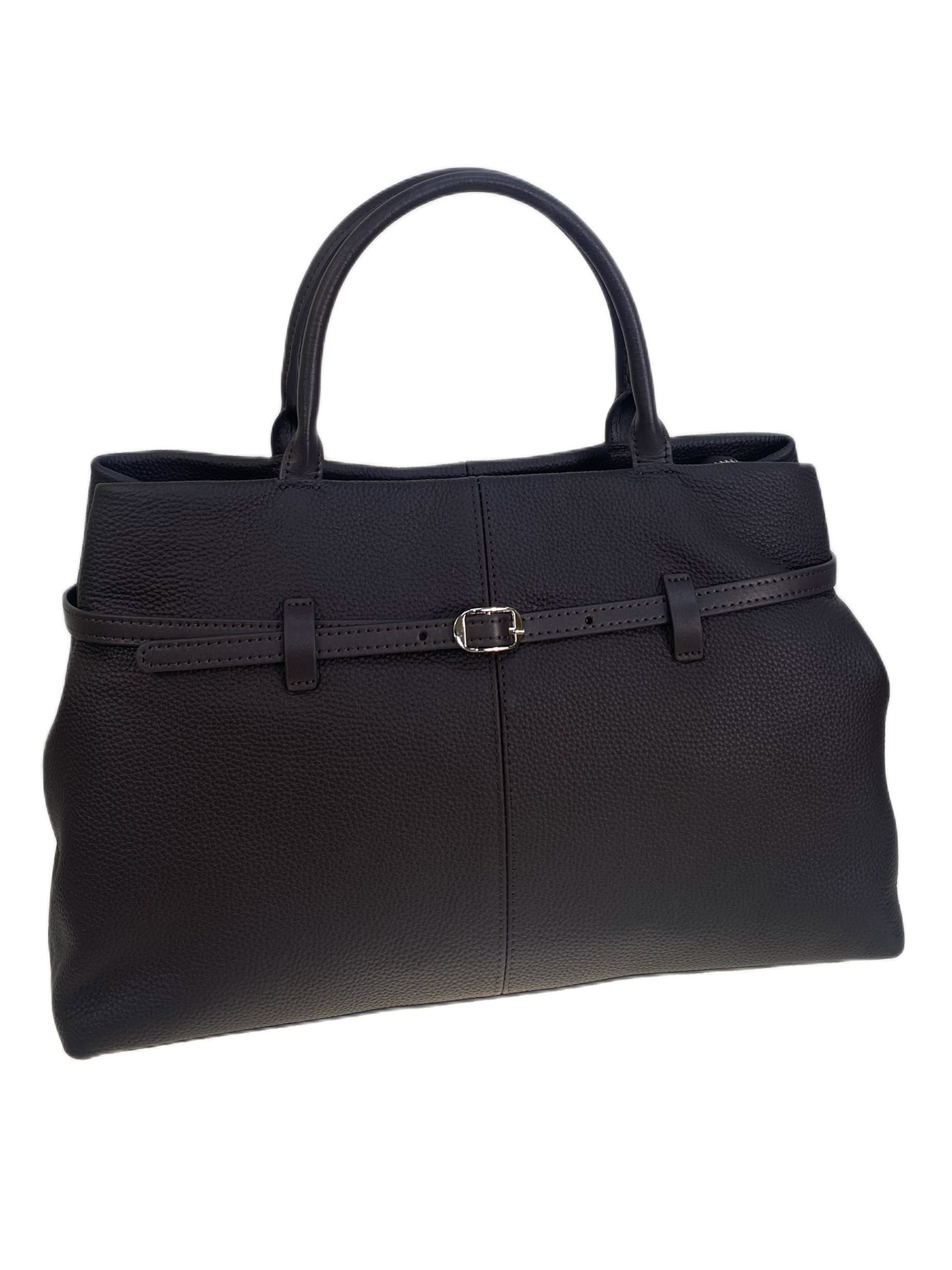 На фото 1 - Женская сумка из натуральной кожи, цвет  кофе На фото 1 - Женская сумка из натуральной кожи, цвет  кофе