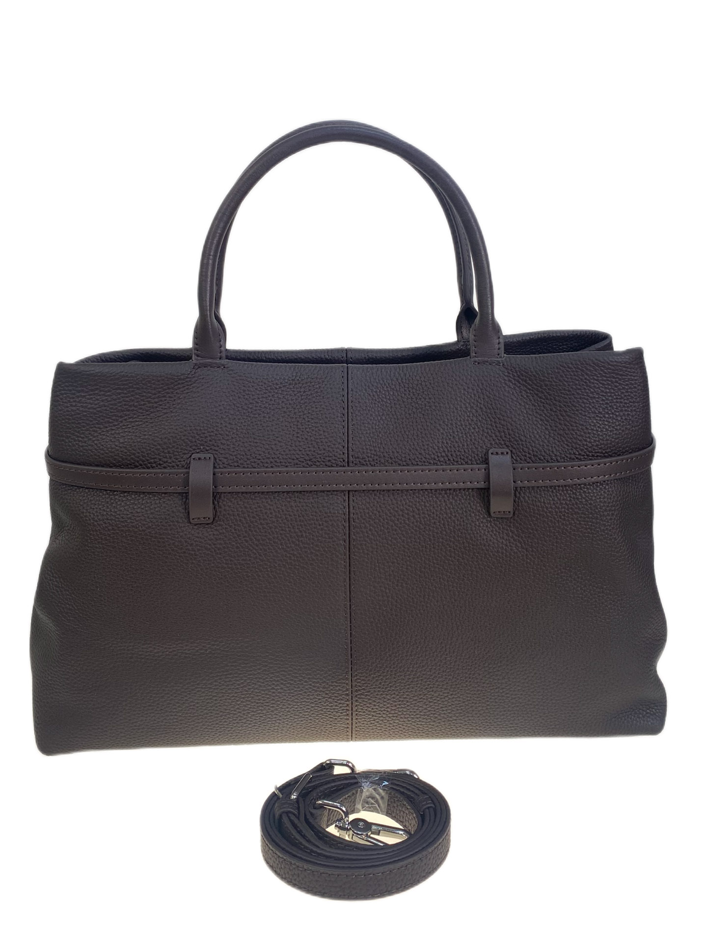 На фото 2 - Женская сумка из натуральной кожи, цвет  кофе На фото 2 - Женская сумка из натуральной кожи, цвет  кофе