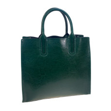 На фото 1 - Женская сумка из натуральной кожи, цвет зеленый На фото 1 - Женская сумка из натуральной кожи, цвет зеленый