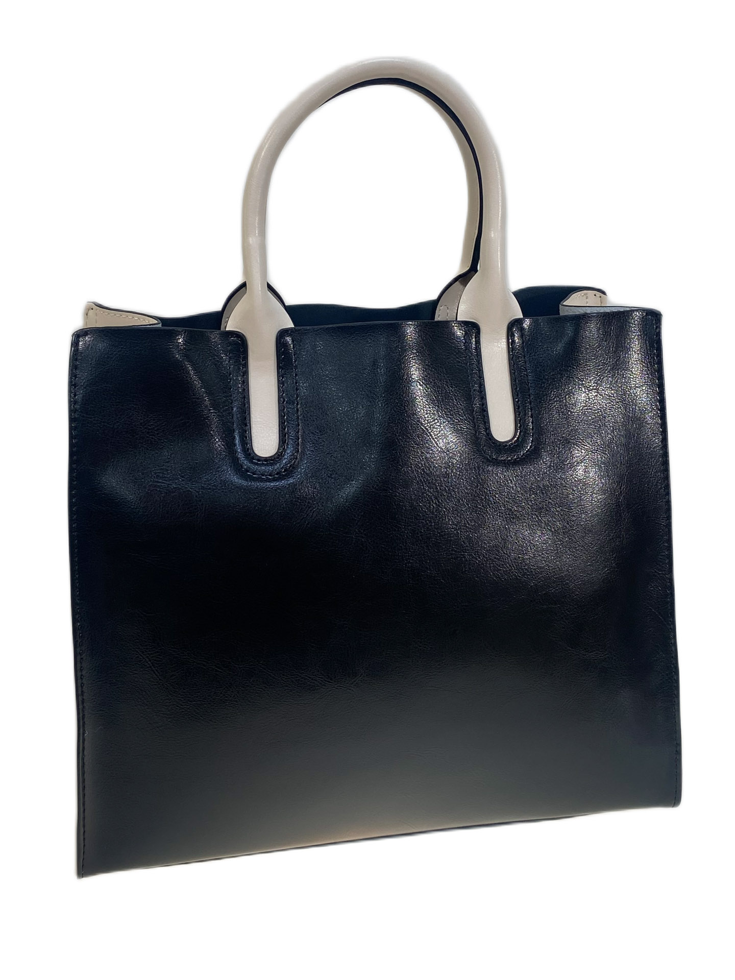 На фото 1 - Женская сумка из натуральной кожи, цвет черный На фото 1 - Женская сумка из натуральной кожи, цвет черный