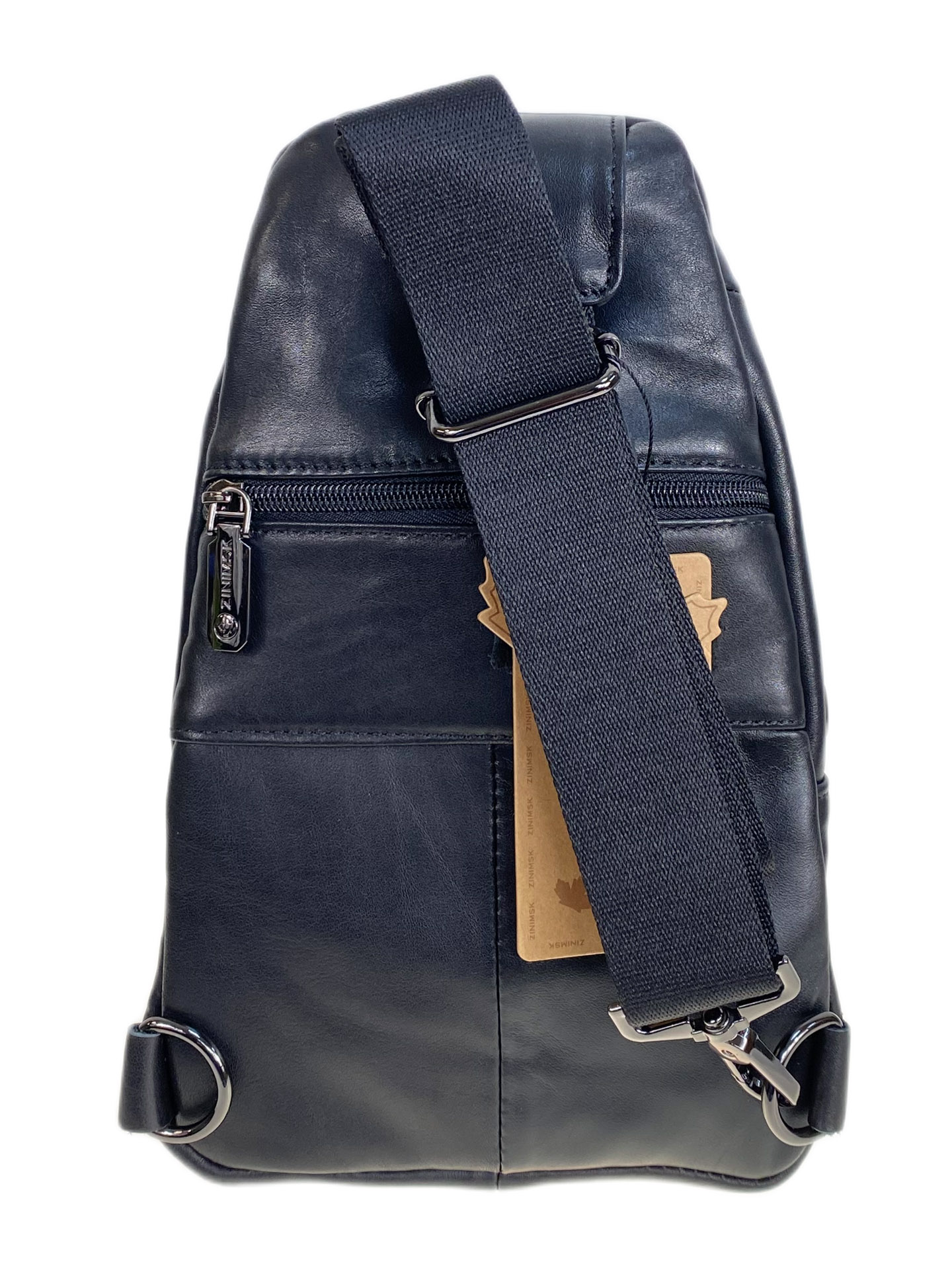 На фото 2 - Сумка мужская через плечо из натуральной кожи, цвет черный На фото 2 - Сумка мужская через плечо из натуральной кожи, цвет черный