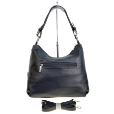 На фото 2 - Женская сумка из искусственной кожи и натуральной замши, цвет черный На фото 2 - Женская сумка из искусственной кожи и натуральной замши, цвет черный