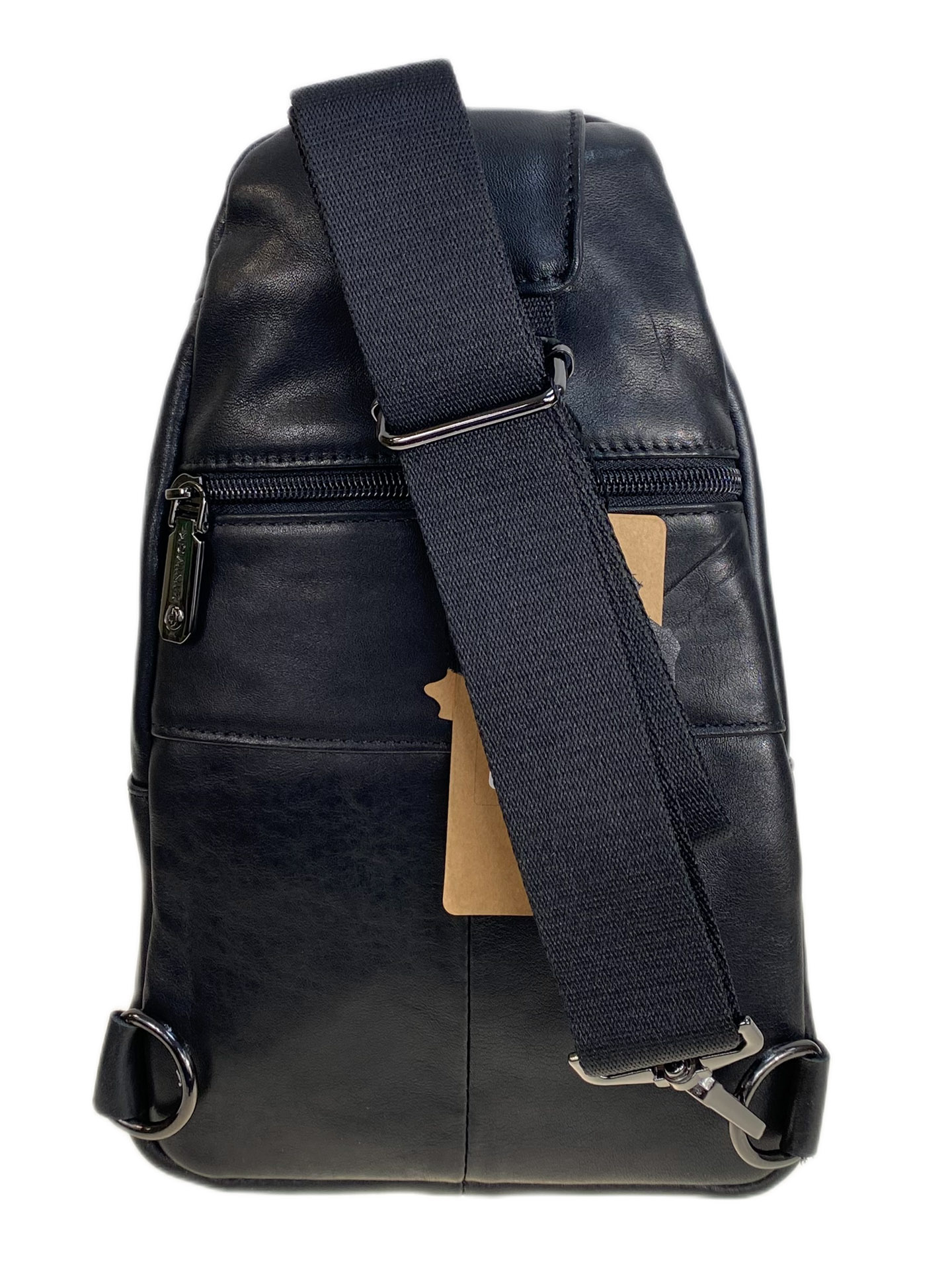 На фото 2 - Сумка мужская через плечо из натуральной кожи, цвет черный На фото 2 - Сумка мужская через плечо из натуральной кожи, цвет черный