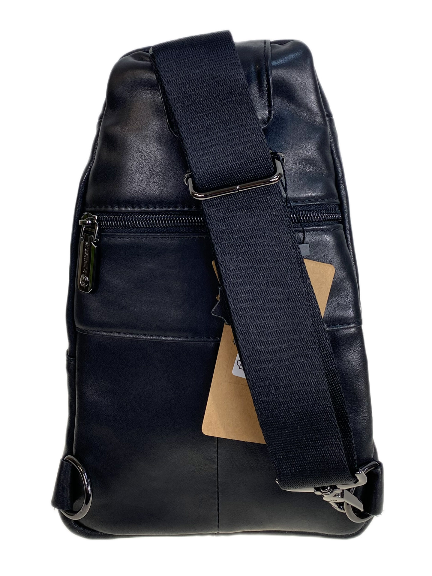 На фото 2 - Сумка мужская через плечо из натуральной кожи, цвет черный На фото 2 - Сумка мужская через плечо из натуральной кожи, цвет черный