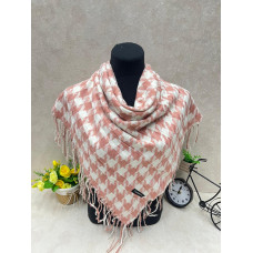 На фото 1 - Платок в клетку из кашемира, мультицвет