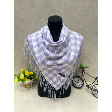 На фото 1 - Платок в клетку из кашемира, мультицвет