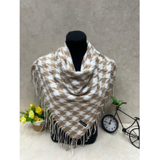 На фото 1 - Платок в клетку из кашемира, мультицвет