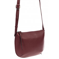 На фото 1 - Saddle bad из фактурной натуральной кожи с подвеской, цвет бордовый На фото 1 - Saddle bad из фактурной натуральной кожи с подвеской, цвет бордовый