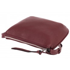 На фото 4 - Saddle bad из фактурной натуральной кожи с подвеской, цвет бордовый На фото 4 - Saddle bad из фактурной натуральной кожи с подвеской, цвет бордовый