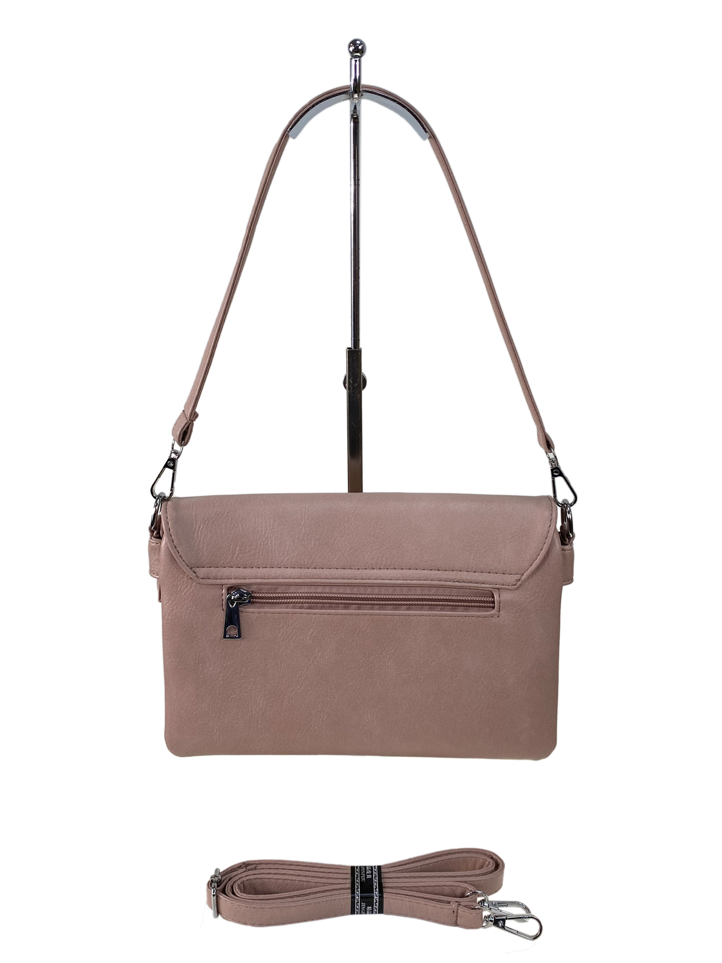 На фото 2 - Женская сумка из искусственной кожи,  цвет розовый На фото 2 - Женская сумка из искусственной кожи,  цвет розовый