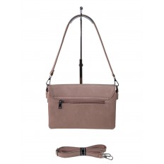 На фото 2 - Женская сумка из искусственной кожи,  цвет розовый На фото 2 - Женская сумка из искусственной кожи,  цвет розовый