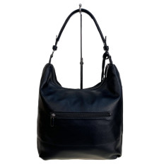 На фото 2 - Женская сумка из натуральной замши искусственной кожи, цвет черный