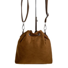 На фото 2 - Женская сумка из искусственной замши, цвет коричневый На фото 2 - Женская сумка из искусственной замши, цвет коричневый