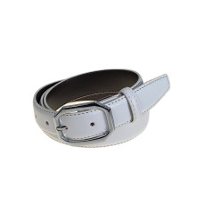 На фото 1 - Ремень женский из искусственной кожи , цвет белый