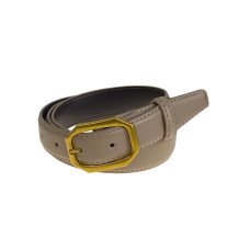 На фото 1 - Ремень женский из искусственной кожи , цвет  бежевый