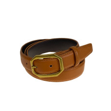 На фото 1 - Ремень женский из искусственной кожи , цвет  рыжий