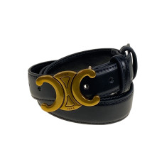 На фото 1 - Ремень женский из искусственной кожи , цвет черный На фото 1 - Ремень женский из искусственной кожи , цвет черный