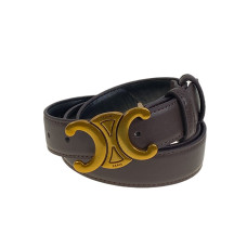 На фото 1 - Ремень женский из искусственной кожи , цвет  шоколад На фото 1 - Ремень женский из искусственной кожи , цвет  шоколад