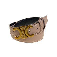 На фото 1 - Ремень женский из искусственной кожи , цвет бежевый