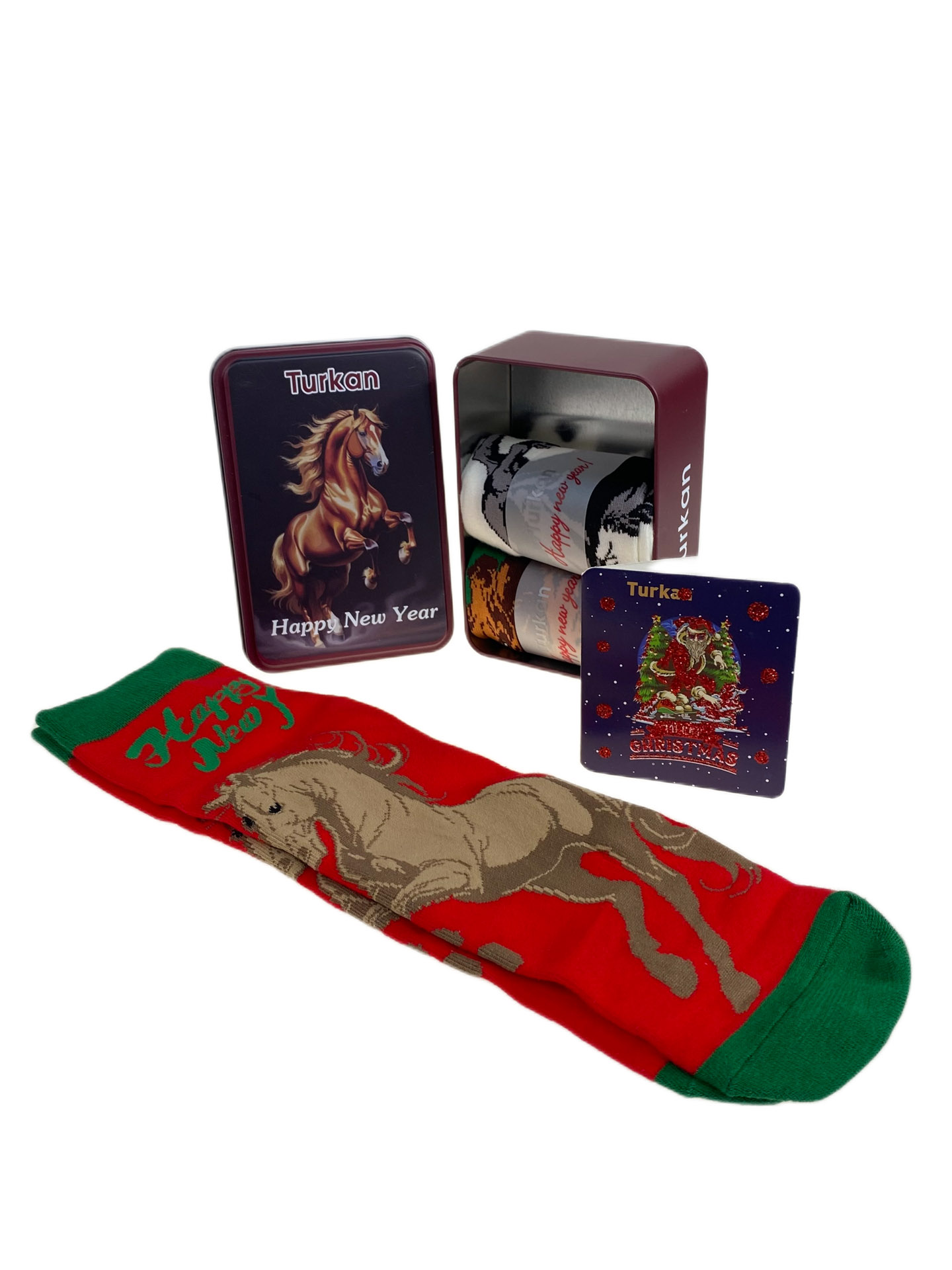 На фото 1 - Набор мужских носков в коробке