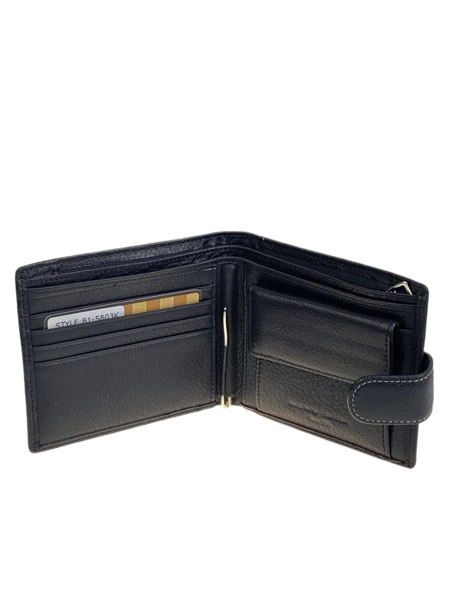 На фото 2 - Портмоне мужское из натуральной кожи , цвет черный На фото 2 - Портмоне мужское из натуральной кожи , цвет черный