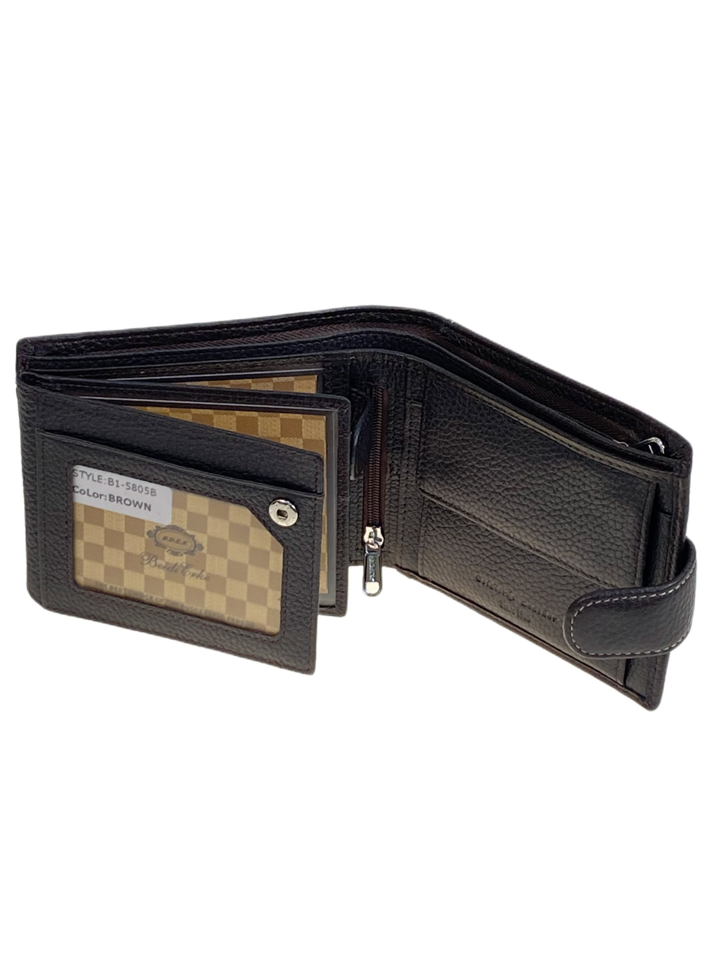 На фото 2 - Портмоне мужское из натуральной кожи , цвет коричневый