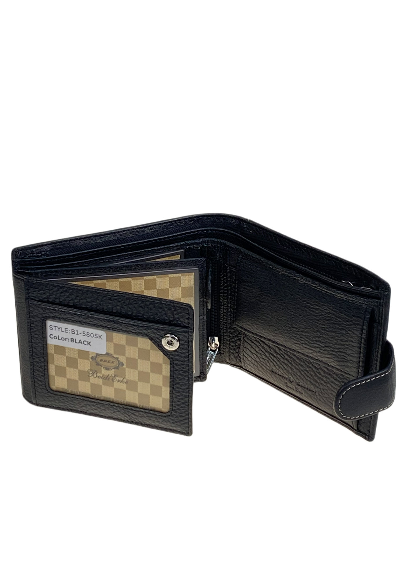 На фото 2 - Портмоне мужское из натуральной кожи , цвет черный На фото 2 - Портмоне мужское из натуральной кожи , цвет черный