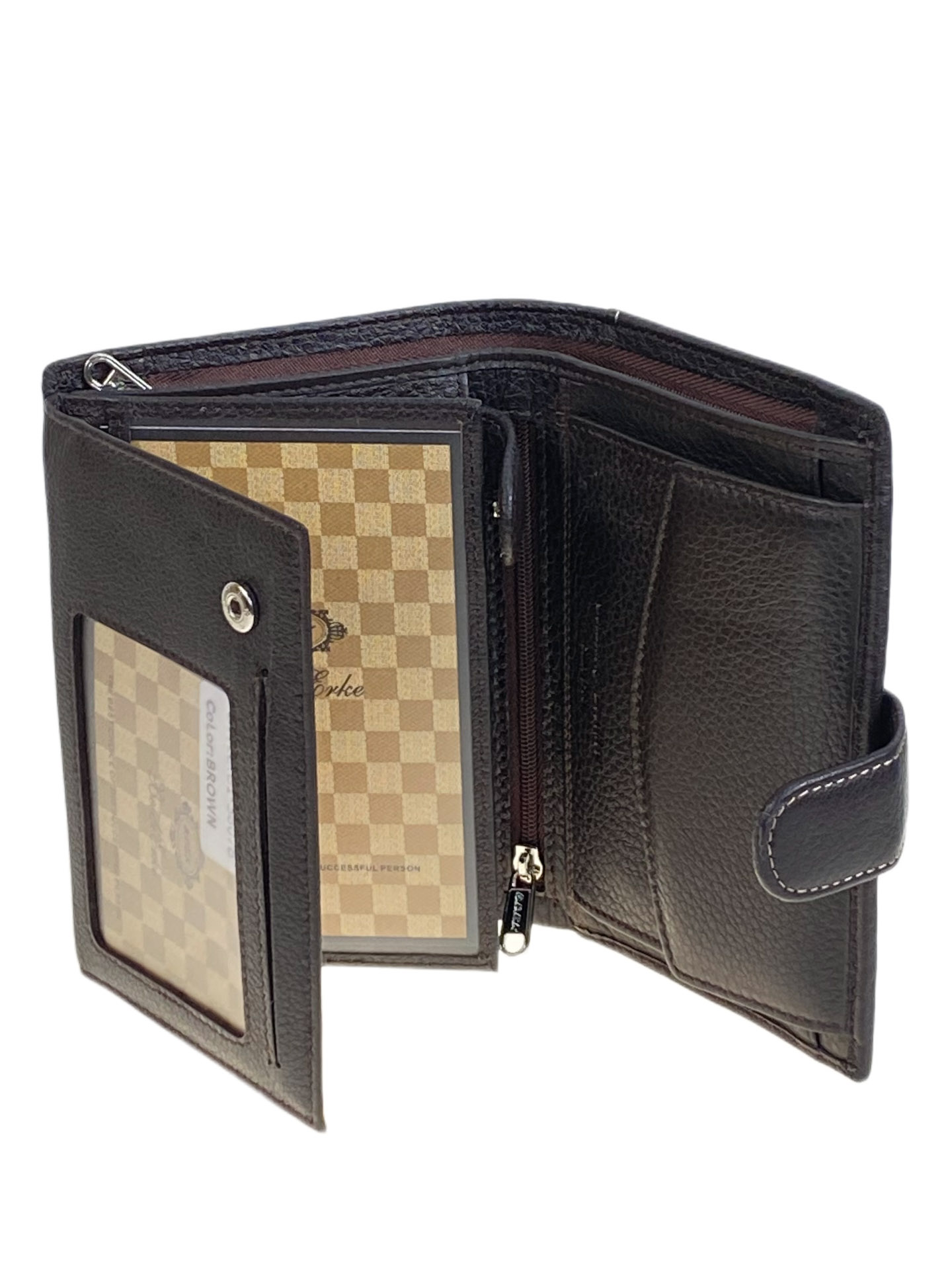 На фото 2 - Кошелек-органайзер мужской из натуральной кожи, цвет коричневый На фото 2 - Кошелек-органайзер мужской из натуральной кожи, цвет коричневый