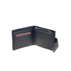 На фото 2 - Мужское  портмоне  из искусственной кожи,  цвет  черный