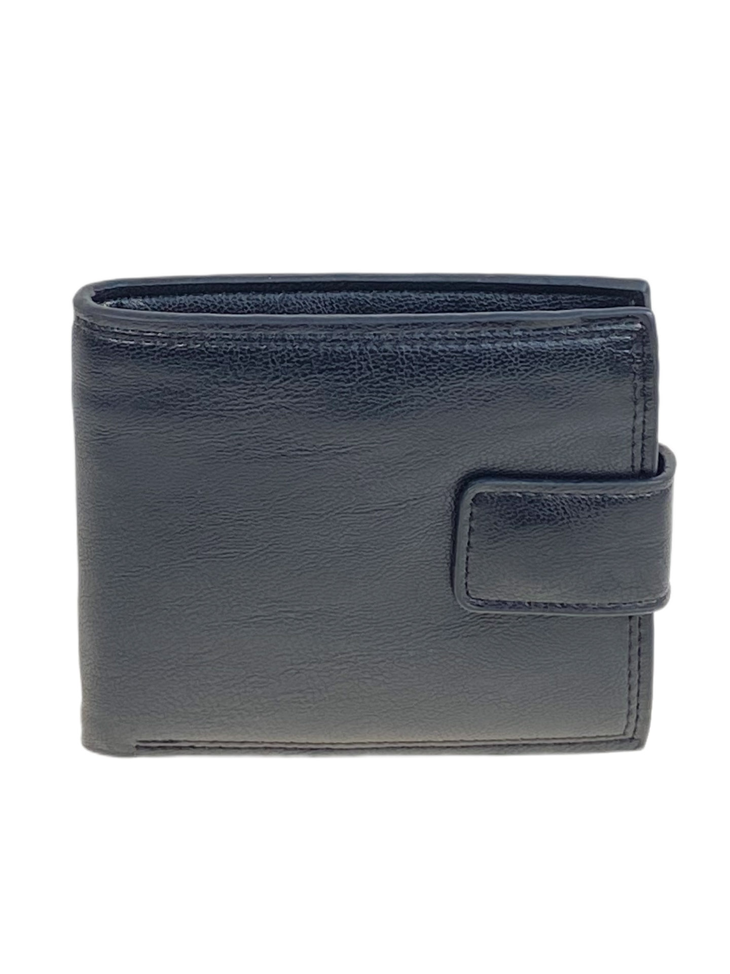 На фото 1 - Мужское  портмоне  из искусственной кожи,  цвет  черный