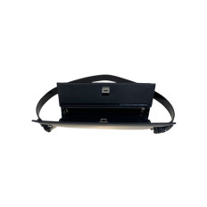 На фото 2 - Женская сумка из натуральной кожи, цвет  черный На фото 2 - Женская сумка из натуральной кожи, цвет  черный