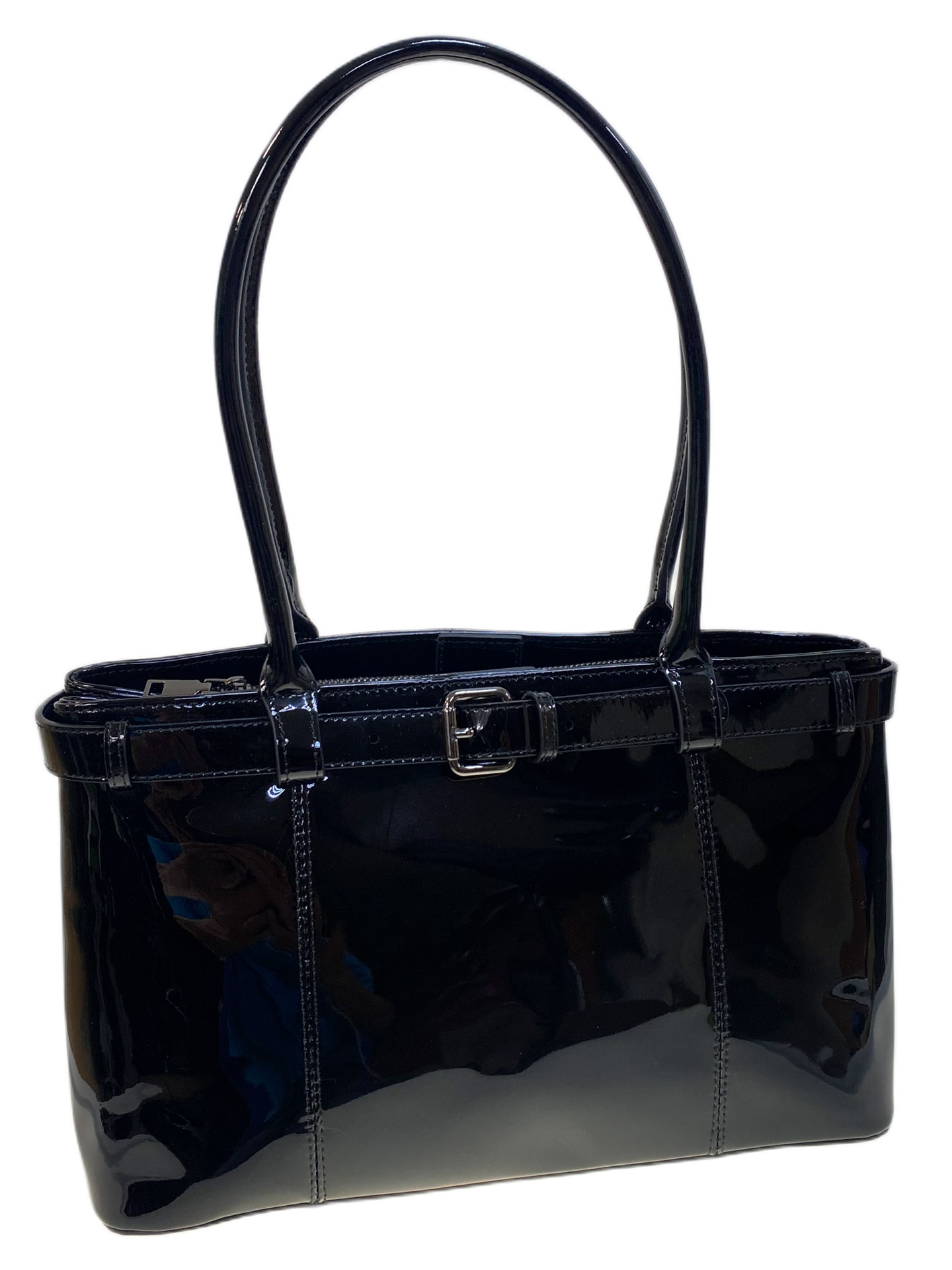 На фото 1 - Женская сумка из натуральной кожи, цвет черн. На фото 1 - Женская сумка из натуральной кожи, цвет черн.