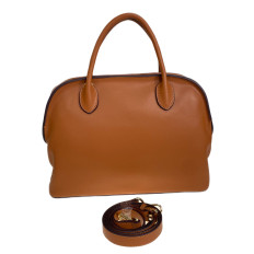 На фото 2 - Женская сумка из натуральной кожи, цвет  рыжий На фото 2 - Женская сумка из натуральной кожи, цвет  рыжий