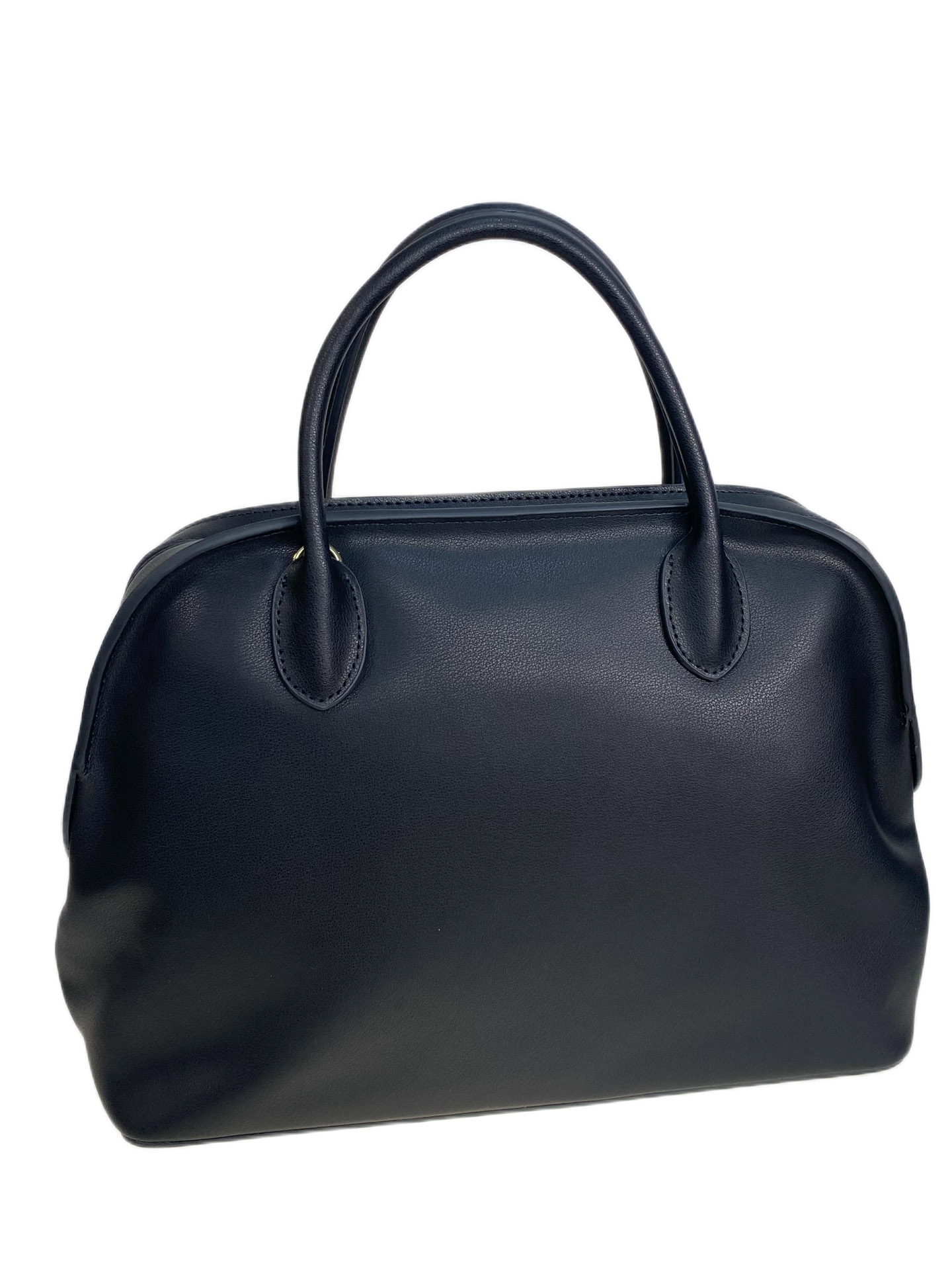 На фото 1 - Женская сумка из натуральной кожи, цвет  черный На фото 1 - Женская сумка из натуральной кожи, цвет  черный