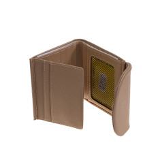 На фото 2 - Женское портмоне из натуральной кожи, цвет бежевый На фото 2 - Женское портмоне из натуральной кожи, цвет бежевый