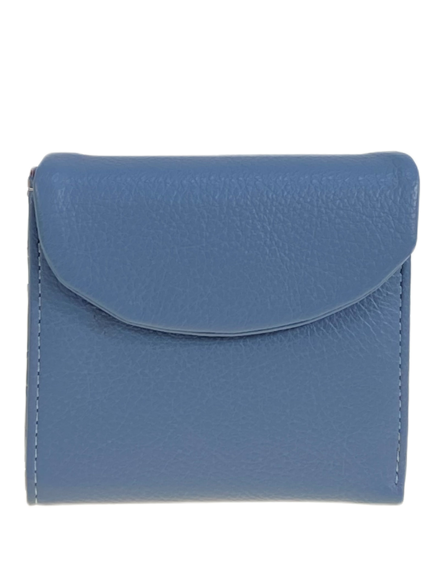 На фото 1 - Женское портмоне из натуральной кожи, цвет голубой На фото 1 - Женское портмоне из натуральной кожи, цвет голубой