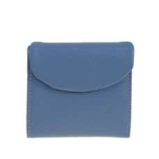 На фото 1 - Женское портмоне из натуральной кожи, цвет голубой На фото 1 - Женское портмоне из натуральной кожи, цвет голубой