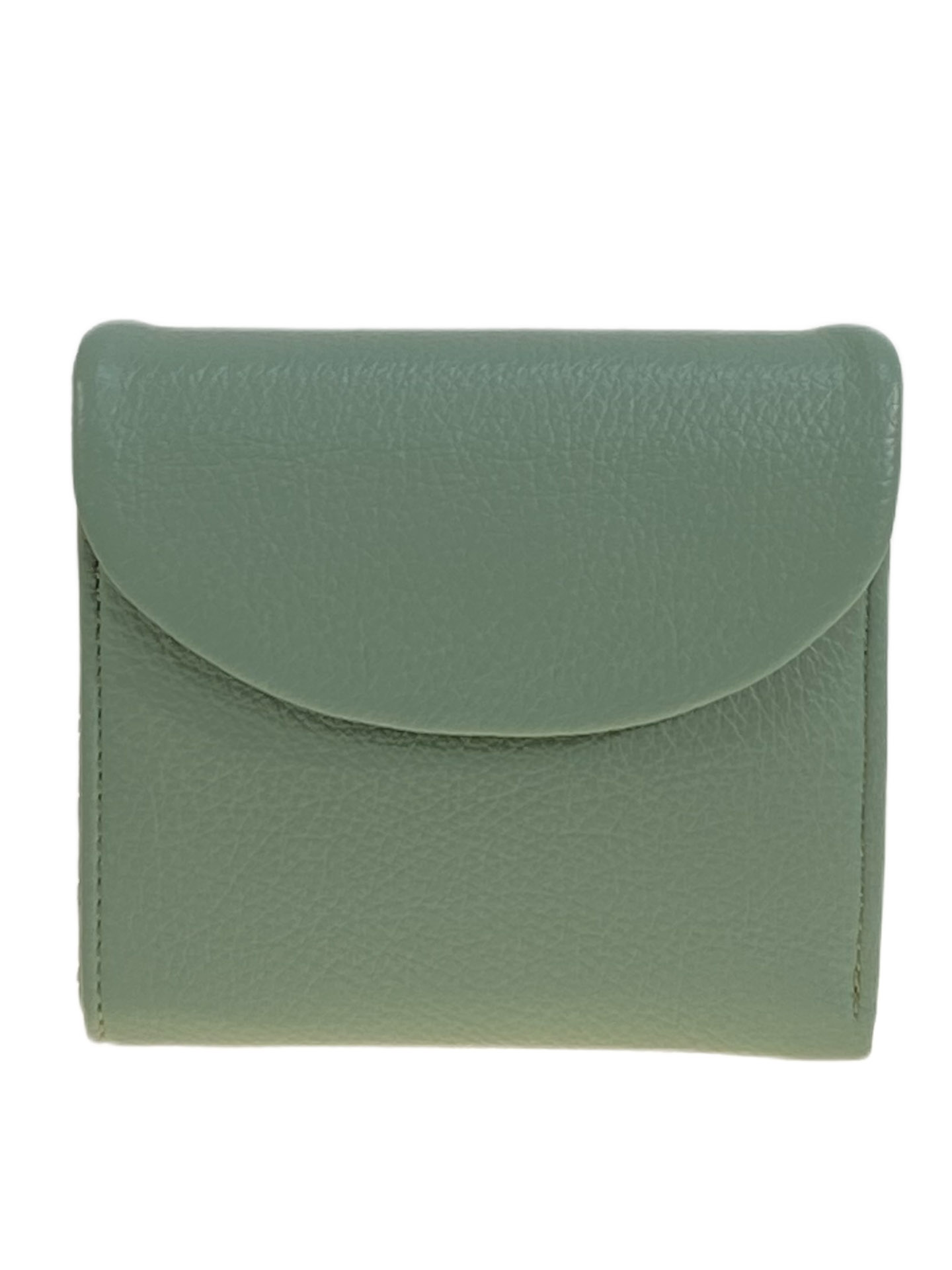 На фото 1 - Женское портмоне из натуральной кожи, цвет светло зеленый На фото 1 - Женское портмоне из натуральной кожи, цвет светло зеленый